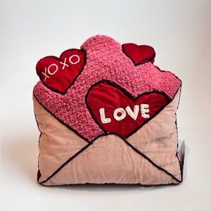 Cupcakes & Cashmere Pink and Red Love Envelope Pillow